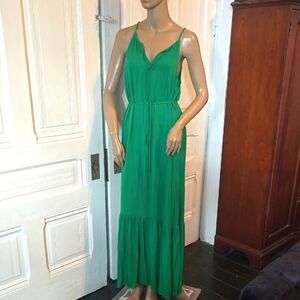 Banana Republic Vibrant Green Maxi Dress